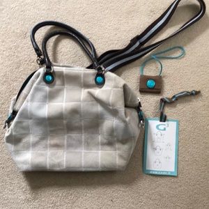 Gabs convertible suede bag